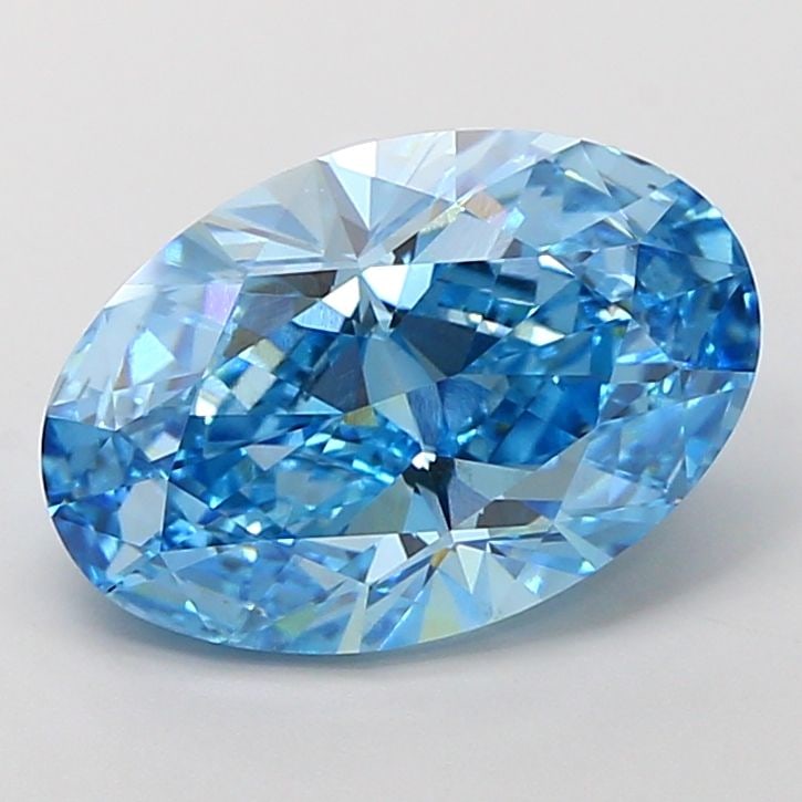 Loose Diamond - OVAL 5.02ct Fancy Vivid Blue VS2: Loose Diamond - OVAL 5.02ct Fancy Vivid Blue VS2 Source: This is a real non-mined Diamond that has been grown in a lab Shape: OVAL Carats: 5.02 Color: Fancy Vivid Blue Certification: IGI Video: