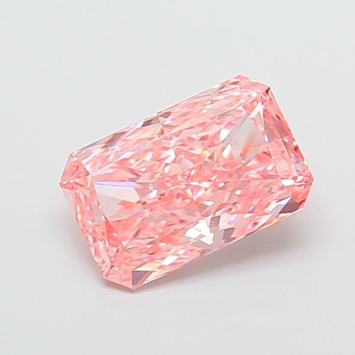 Loose Diamond - RADIANT 2.38ct Fancy Vivid Pink VS2: Loose Diamond - RADIANT 2.38ct Fancy Vivid Pink VS2 Source: This is a real non-mined Diamond that has been grown in a lab Shape: RADIANT Carats: 2.38 Color: Fancy Vivid Pink Certification: IGI Video: