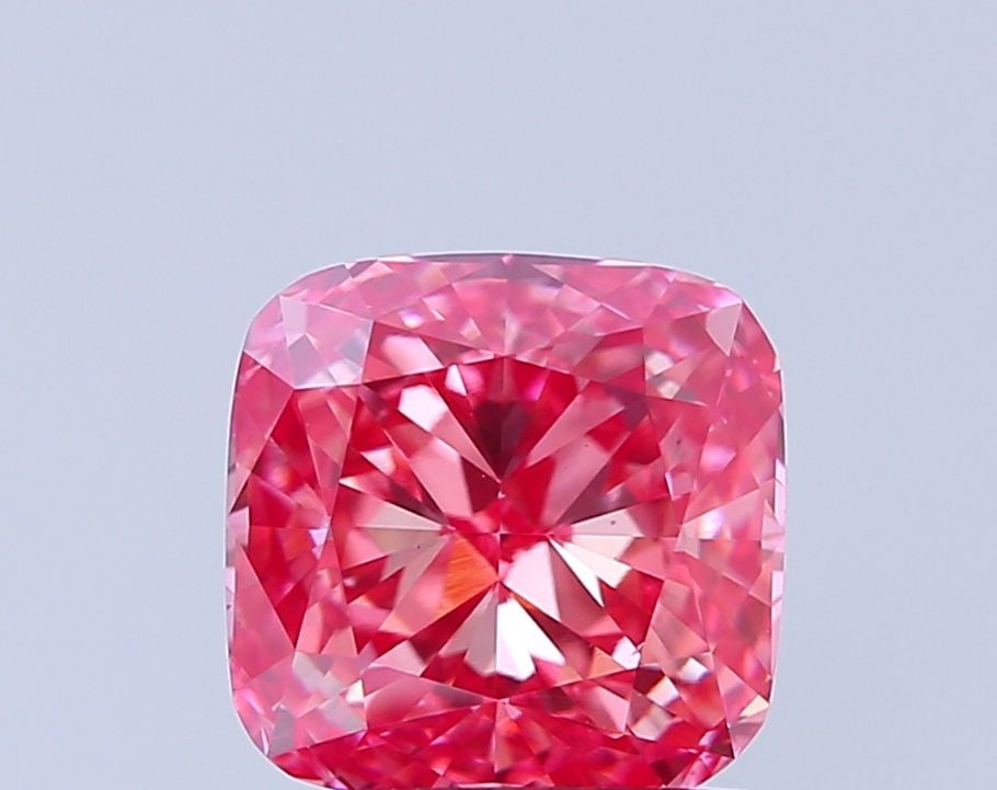 Loose Diamond - CUSHION MODIFIED 1.51ct Fancy Vivid Pink VS1: Loose Diamond - CUSHION MODIFIED 1.51ct Fancy Vivid Pink VS1 Source: This is a real non-mined Diamond that has been grown in a lab Shape: CUSHION MODIFIED Carats: 1.51 Color: Fancy Vivid Pink Certific