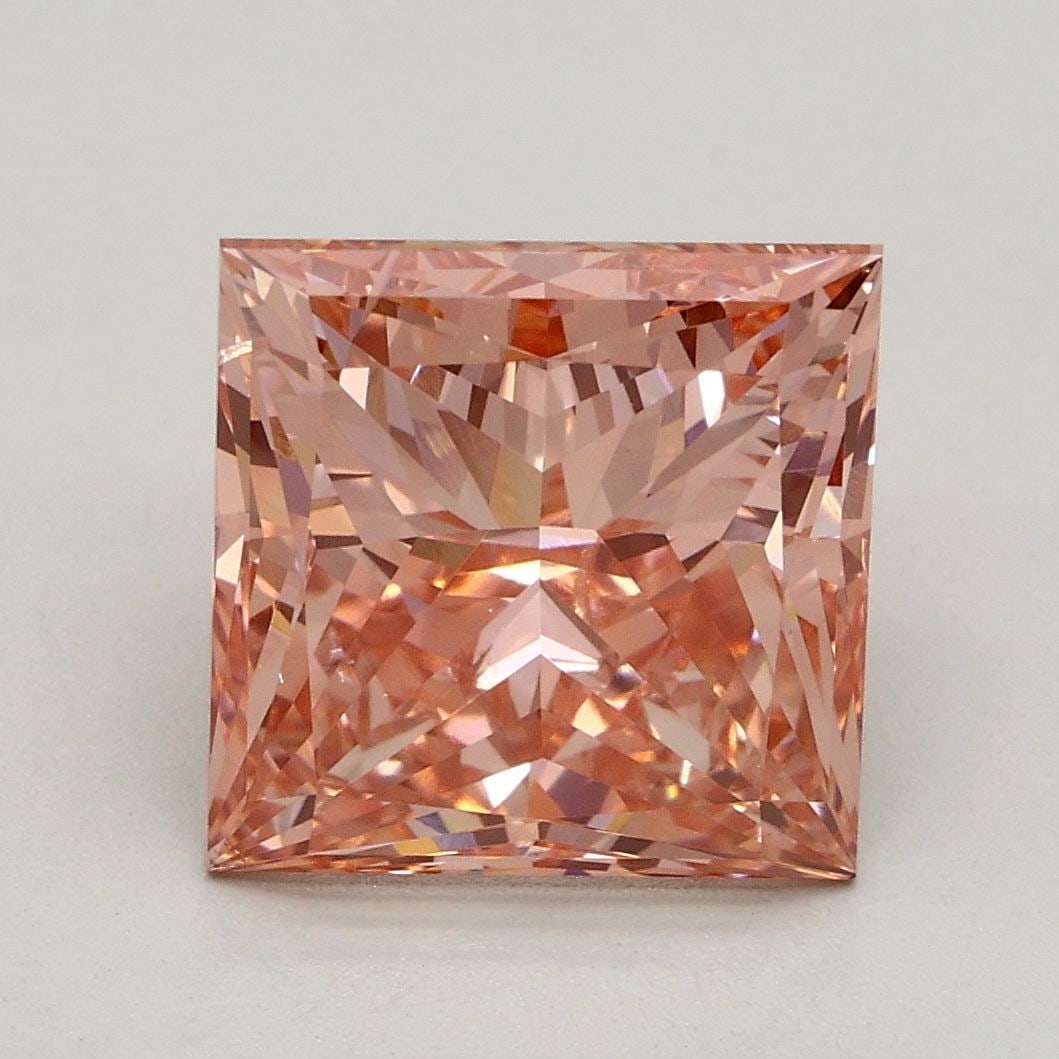 Loose Diamond - PRINCESS 3.14ct Fancy Intense Pink SI1: Loose Diamond - PRINCESS 3.14ct Fancy Intense Pink SI1 Source: This is a real non-mined Diamond that has been grown in a lab Shape: PRINCESS Carats: 3.14 Color: Fancy Intense Pink Certification: IGI V