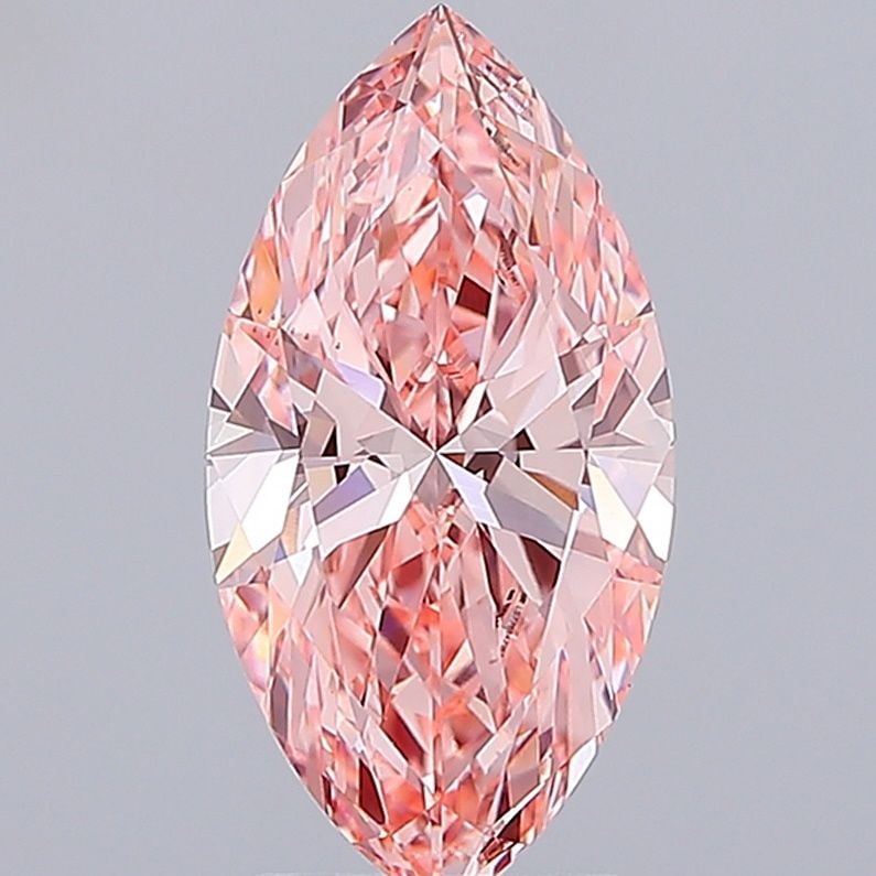 Loose Diamond - MARQUISE 3.03ct Fancy Vivid Pink VS2: Loose Diamond - MARQUISE 3.03ct Fancy Vivid Pink VS2 Source: This is a real non-mined Diamond that has been grown in a lab Shape: MARQUISE Carats: 3.03 Color: Fancy Vivid Pink Certification: IGI