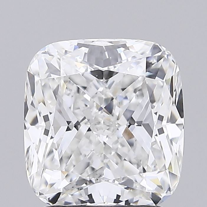 Loose Diamond - CUSHION MODIFIED 2.01ct E VVS2: Loose Diamond - CUSHION MODIFIED 2.01ct E VVS2 Source: This is a real non-mined Diamond that has been grown in a lab Shape: CUSHION MODIFIED Carats: 2.01 Color: E Clarity: VVS2 Certification: IGI