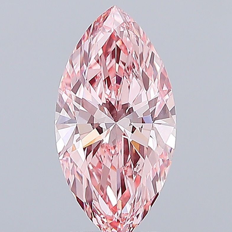 Loose Diamond - MARQUISE 2.58ct Fancy Vivid Pink VVS2: Loose Diamond - MARQUISE 2.58ct Fancy Vivid Pink VVS2 Source: This is a real non-mined Diamond that has been grown in a lab Shape: MARQUISE Carats: 2.58 Color: Fancy Vivid Pink Certification: IGI