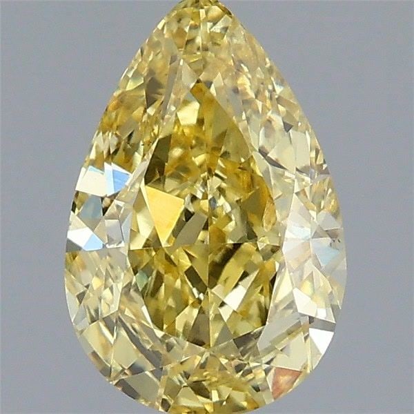 Loose Diamond - PEAR 1.99ct Fancy Intense Yellow VS1: Loose Diamond - PEAR 1.99ct Fancy Intense Yellow VS1 Source: This is a real non-mined Diamond that has been grown in a lab Shape: PEAR Carats: 1.99 Color: Fancy Intense Yellow Certification: IGI Video