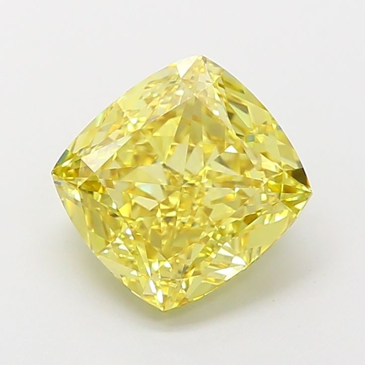 Loose Diamond - CUSHION MODIFIED 2.77ct Fancy Vivid Yellow VS1: Loose Diamond - CUSHION MODIFIED 2.77ct Fancy Vivid Yellow VS1 Source: This is a real non-mined Diamond that has been grown in a lab Shape: CUSHION MODIFIED Carats: 2.77 Color: Fancy Vivid Yellow Cert