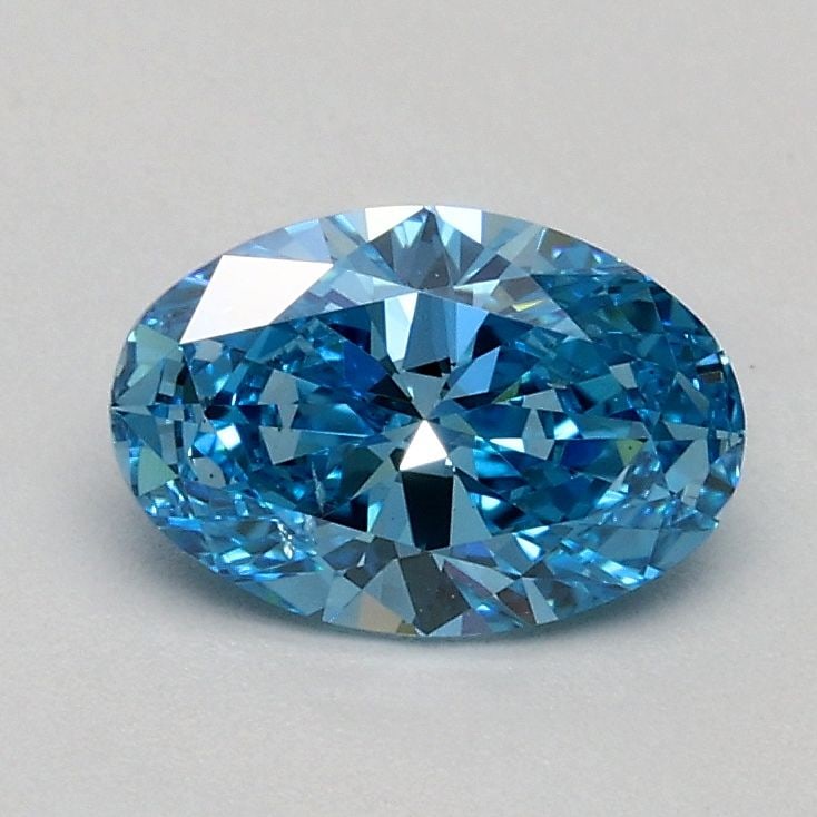 Loose Diamond - OVAL 0.6ct Fancy Vivid Blue SI1: Loose Diamond - OVAL 0.6ct Fancy Vivid Blue SI1 Source: This is a real non-mined Diamond that has been grown in a lab Shape: OVAL Carats: 0.6 Color: Fancy Vivid Blue Certification: IGI Video: