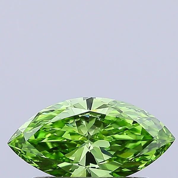 Loose Diamond - MARQUISE 0.55ct Fancy Vivid Green VS1: Loose Diamond - MARQUISE 0.55ct Fancy Vivid Green VS1 Source: This is a real non-mined Diamond that has been grown in a lab Shape: MARQUISE Carats: 0.55 Color: Fancy Vivid Green Certification: IGI Vid
