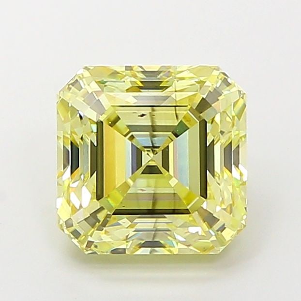 Loose Diamond - ASSCHER 3.04ct Fancy Intense Yellow SI1: Loose Diamond - ASSCHER 3.04ct Fancy Intense Yellow SI1 Source: This is a real non-mined Diamond that has been grown in a lab Shape: ASSCHER Carats: 3.04 Color: Fancy Intense Yellow Certification: IGI