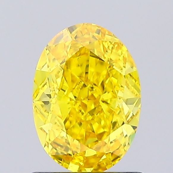 Loose Diamond - OVAL 1.04ct Fancy Vivid Yellow VS1: Loose Diamond - OVAL 1.04ct Fancy Vivid Yellow VS1 Source: This is a real non-mined Diamond that has been grown in a lab Shape: OVAL Carats: 1.04 Color: Fancy Vivid Yellow Certification: NONE Video: