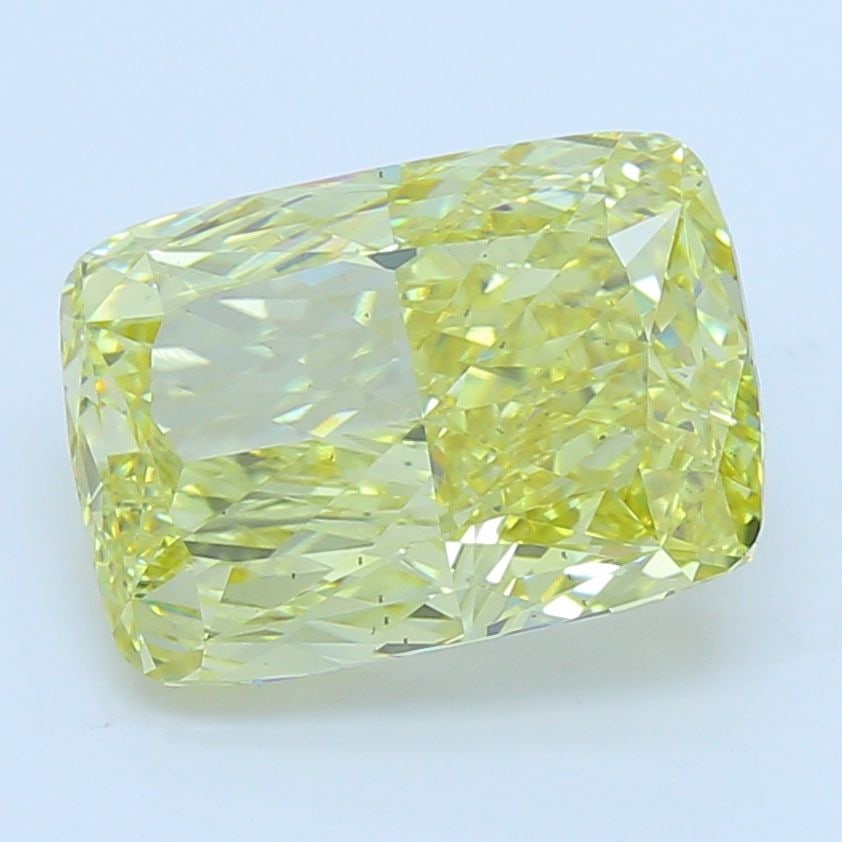 Loose Diamond - CUSHION MODIFIED 7.15ct Fancy Intense Yellow VS1: Loose Diamond - CUSHION MODIFIED 7.15ct Fancy Intense Yellow VS1 Source: This is a real non-mined Diamond that has been grown in a lab Shape: CUSHION MODIFIED Carats: 7.15 Color: Fancy Intense Yellow 