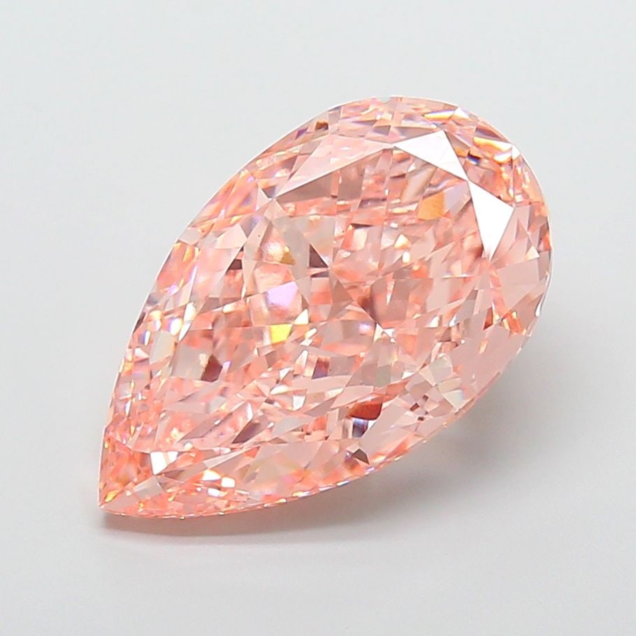 Loose Diamond - PEAR 15.11ct Fancy Intense Pink VVS2: Loose Diamond - PEAR 15.11ct Fancy Intense Pink VVS2 Source: This is a real non-mined Diamond that has been grown in a lab Shape: PEAR Carats: 15.11 Color: Fancy Intense Pink Certification: IGI Video: