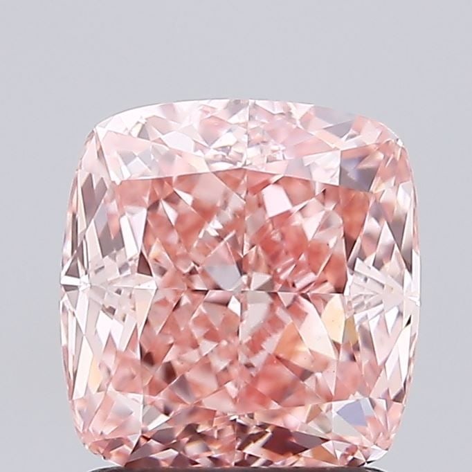 Loose Diamond - CUSHION MODIFIED 1.51ct Fancy Vivid Pink VS1: Loose Diamond - CUSHION MODIFIED 1.51ct Fancy Vivid Pink VS1 Source: This is a real non-mined Diamond that has been grown in a lab Shape: CUSHION MODIFIED Carats: 1.51 Color: Fancy Vivid Pink Certific