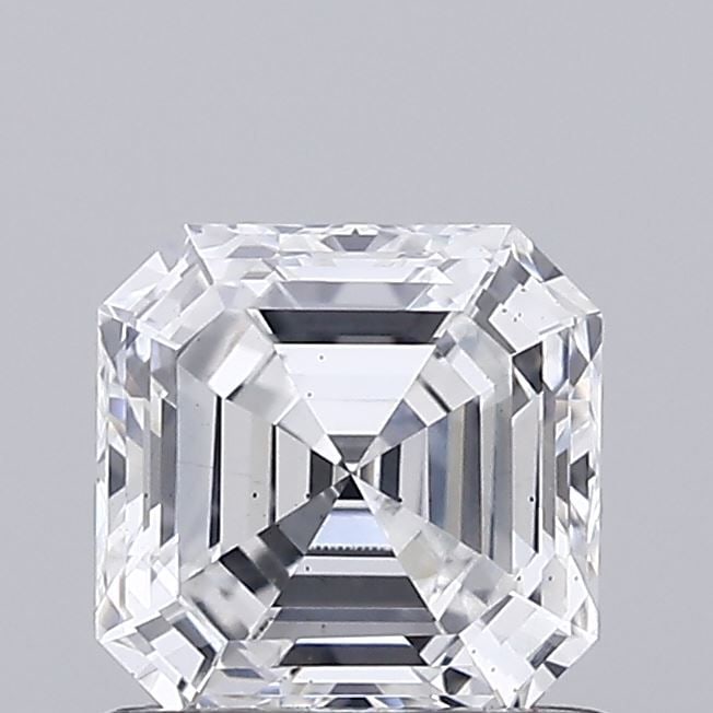 Loose Diamond - ASSCHER 0.87ct E VS2: Loose Diamond - ASSCHER 0.87ct E VS2 Source: This is a real non-mined Diamond that has been grown in a lab Shape: ASSCHER Carats: 0.87 Color: E Clarity: VS2 Certification: IGI Video: