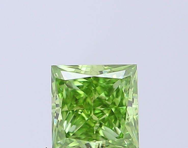 Loose Diamond - PRINCESS 0.5ct Fancy Vivid Green VS1: Loose Diamond - PRINCESS 0.5ct Fancy Vivid Green VS1 Source: This is a real non-mined Diamond that has been grown in a lab Shape: PRINCESS Carats: 0.5 Color: Fancy Vivid Green Certification: IGI Video