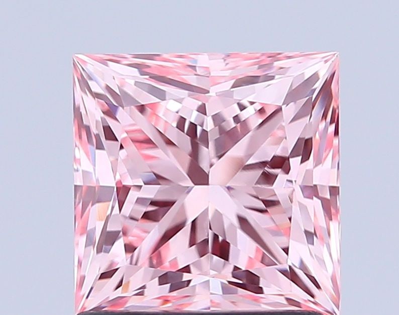Loose Diamond - PRINCESS 1.59ct Fancy Intense Pink VVS2: Loose Diamond - PRINCESS 1.59ct Fancy Intense Pink VVS2 Source: This is a real non-mined Diamond that has been grown in a lab Shape: PRINCESS Carats: 1.59 Color: Fancy Intense Pink Certification: IGI 