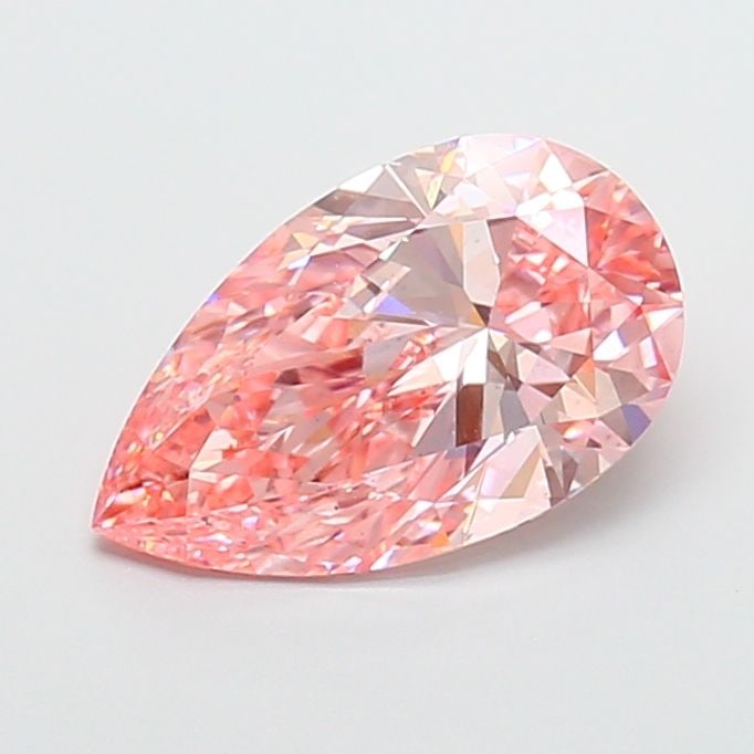 Loose Diamond - PEAR 3.71ct Fancy Vivid Pink VS1: Loose Diamond - PEAR 3.71ct Fancy Vivid Pink VS1 Source: This is a real non-mined Diamond that has been grown in a lab Shape: PEAR Carats: 3.71 Color: Fancy Vivid Pink Certification: IGI Video: