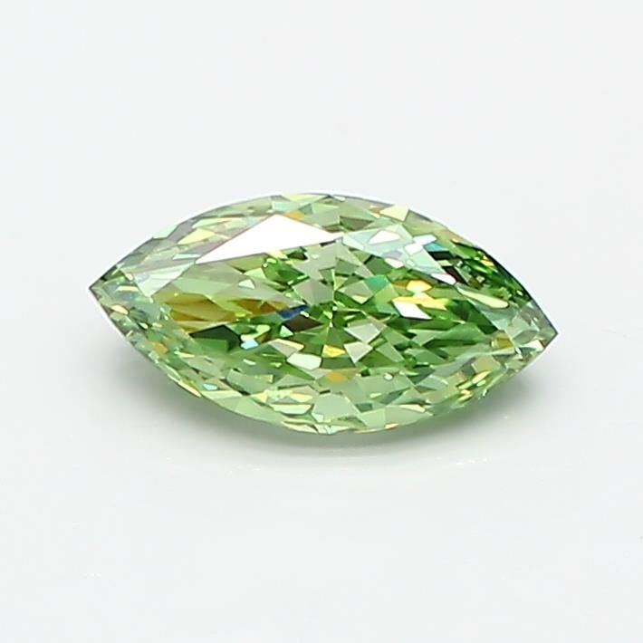 Loose Diamond - MARQUISE 0.73ct Fancy Vivid Green VVS1: Loose Diamond - MARQUISE 0.73ct Fancy Vivid Green VVS1 Source: This is a real non-mined Diamond that has been grown in a lab Shape: MARQUISE Carats: 0.73 Color: Fancy Vivid Green Certification: IGI Vi