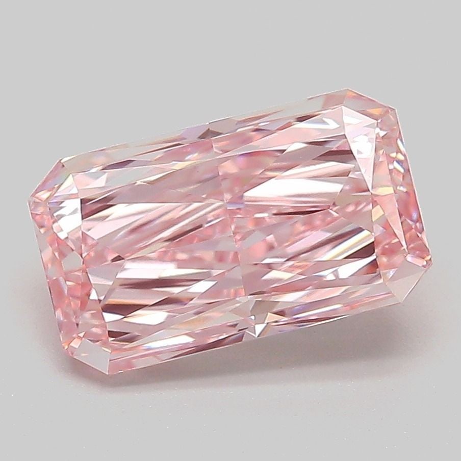 Loose Diamond - RADIANT 2.6ct Fancy Intense Pink VVS2: Loose Diamond - RADIANT 2.6ct Fancy Intense Pink VVS2 Source: This is a real non-mined Diamond that has been grown in a lab Shape: RADIANT Carats: 2.6 Color: Fancy Intense Pink Certification: IGI Vide
