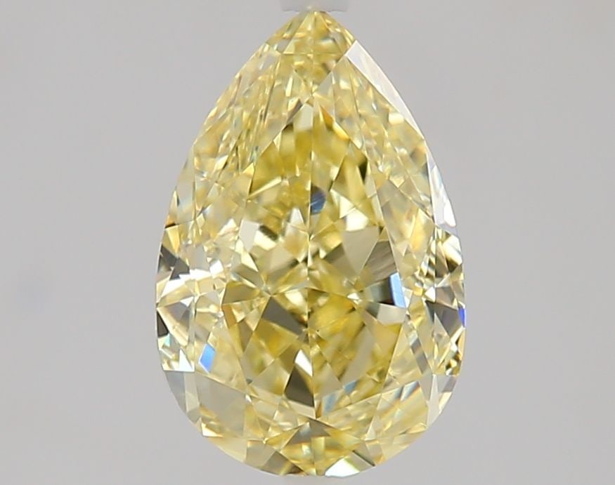 Loose Diamond - PEAR 1.52ct Fancy Yellow VVS2: Loose Diamond - PEAR 1.52ct Fancy Yellow VVS2 Source: This is a real non-mined Diamond that has been grown in a lab Shape: PEAR Carats: 1.52 Color: Fancy Yellow Certification: IGI Video: