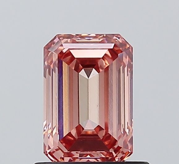 Loose Diamond - EMERALD 1.28ct Fancy Intense Brownish Pink VS1: Loose Diamond - EMERALD 1.28ct Fancy Intense Brownish Pink VS1 Source: This is a real non-mined Diamond that has been grown in a lab Shape: EMERALD Carats: 1.28 Color: Fancy Intense Brownish Pink Cert