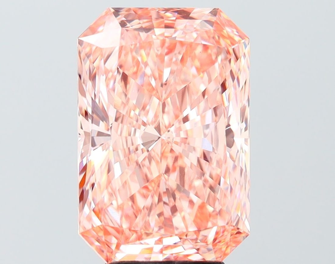 Loose Diamond - RADIANT 5.09ct Fancy Intense Pink VS1: Loose Diamond - RADIANT 5.09ct Fancy Intense Pink VS1 Source: This is a real non-mined Diamond that has been grown in a lab Shape: RADIANT Carats: 5.09 Color: Fancy Intense Pink Certification: IGI Vid