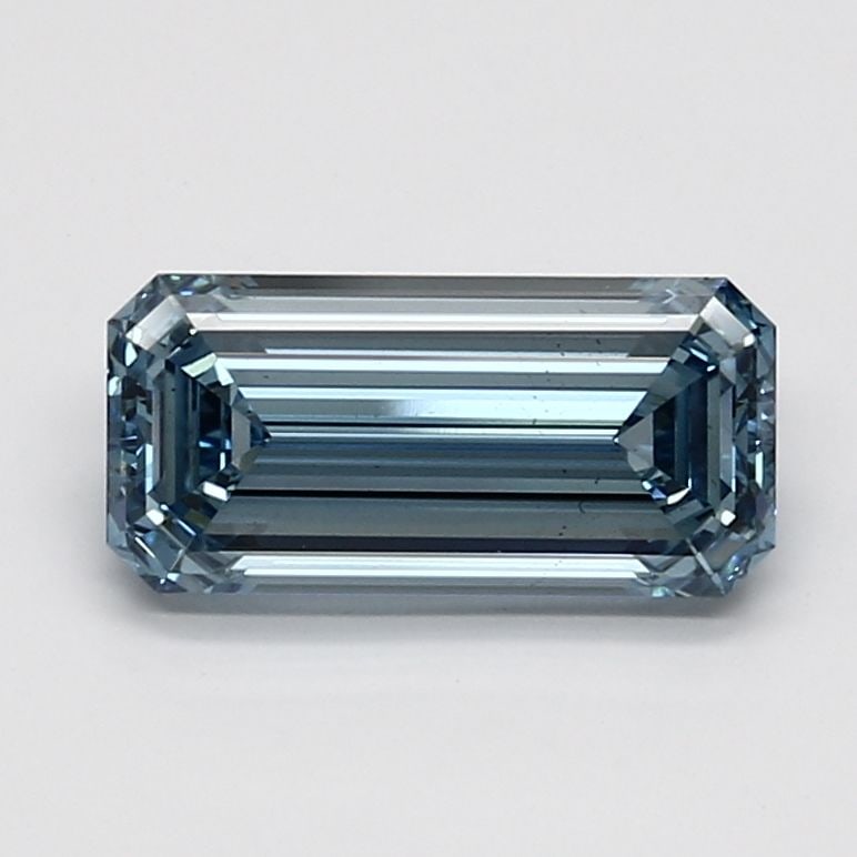 Loose Diamond - EMERALD 1.86ct Fancy Intense Blue VS2: Loose Diamond - EMERALD 1.86ct Fancy Intense Blue VS2 Source: This is a real non-mined Diamond that has been grown in a lab Shape: EMERALD Carats: 1.86 Color: Fancy Intense Blue Certification: IGI Vid