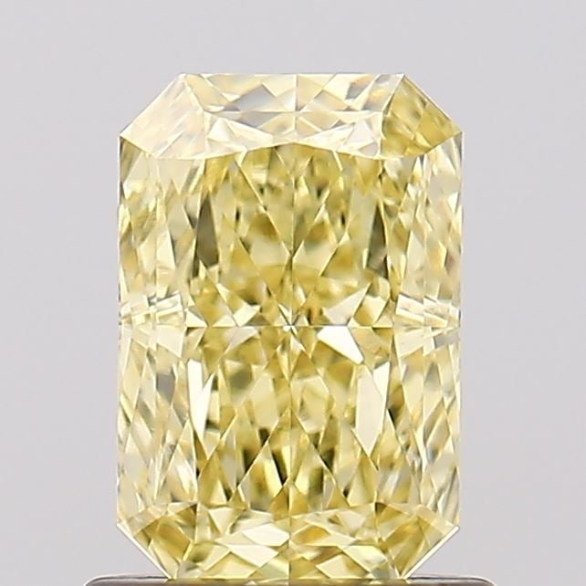 Loose Diamond - RADIANT 1.11ct Fancy Intense Yellow VVS2: Loose Diamond - RADIANT 1.11ct Fancy Intense Yellow VVS2 Source: This is a real non-mined Diamond that has been grown in a lab Shape: RADIANT Carats: 1.11 Color: Fancy Intense Yellow Certification: