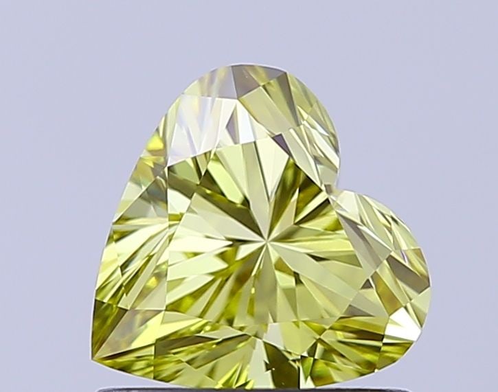 Loose Diamond - HEART 1.0ct Fancy Intense Yellow VVS1: Loose Diamond - HEART 1.0ct Fancy Intense Yellow VVS1 Source: This is a real non-mined Diamond that has been grown in a lab Shape: HEART Carats: 1.0 Color: Fancy Intense Yellow Certification: IGI