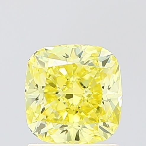 Loose Diamond - CUSHION MODIFIED 1.11ct Fancy Vivid Yellow VS2: Loose Diamond - CUSHION MODIFIED 1.11ct Fancy Vivid Yellow VS2 Source: This is a real non-mined Diamond that has been grown in a lab Shape: CUSHION MODIFIED Carats: 1.11 Color: Fancy Vivid Yellow Cert