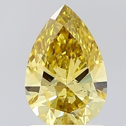 Loose Diamond - PEAR 0.96ct Fancy Intense Yellow VS2: Loose Diamond - PEAR 0.96ct Fancy Intense Yellow VS2 Source: This is a real non-mined Diamond that has been grown in a lab Shape: PEAR Carats: 0.96 Color: Fancy Intense Yellow Certification: IGI Video