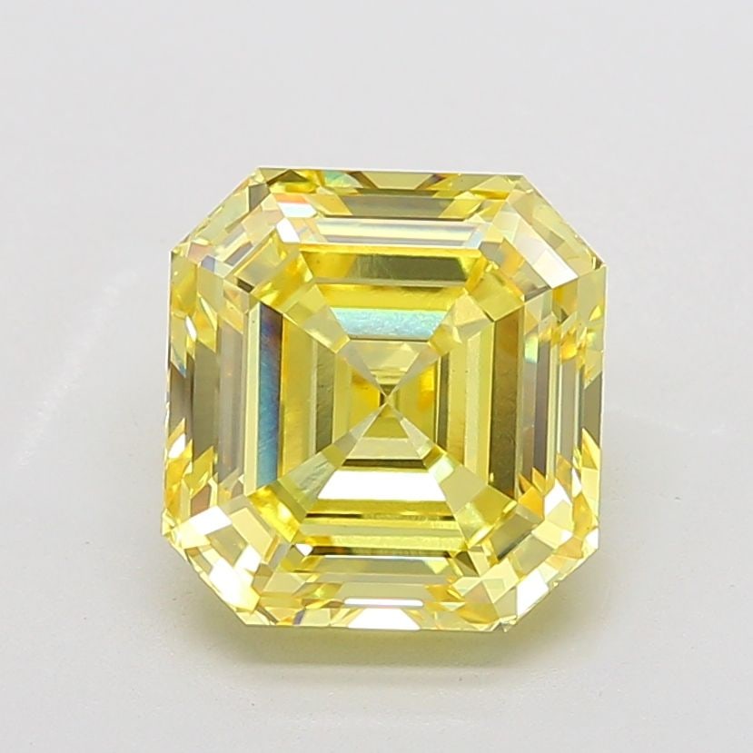Loose Diamond - ASSCHER 7.08ct Fancy Intense Yellow VS1: Loose Diamond - ASSCHER 7.08ct Fancy Intense Yellow VS1 Source: This is a real non-mined Diamond that has been grown in a lab Shape: ASSCHER Carats: 7.08 Color: Fancy Intense Yellow Certification: IGI