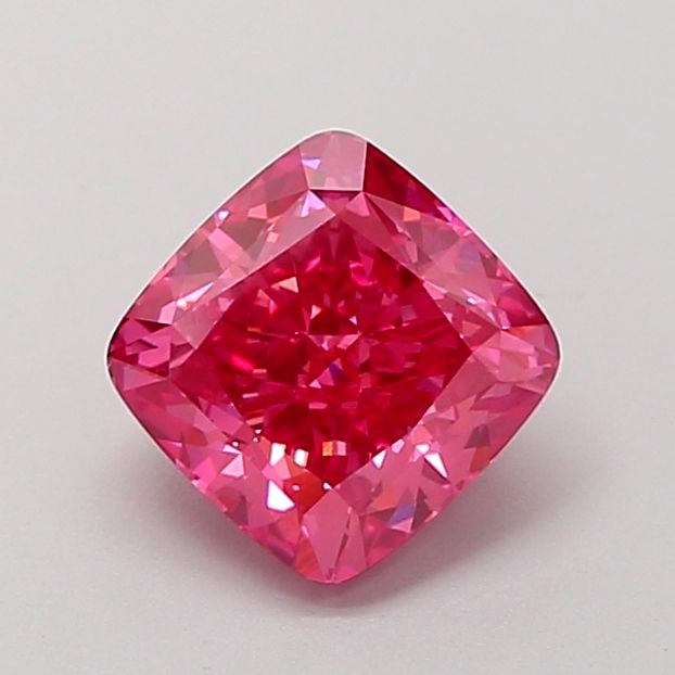 Loose Diamond - CUSHION BRILLIANT 2.01ct Fancy Vivid Pink VS1: Loose Diamond - CUSHION BRILLIANT 2.01ct Fancy Vivid Pink VS1 Source: This is a real non-mined Diamond that has been grown in a lab Shape: CUSHION BRILLIANT Carats: 2.01 Color: Fancy Vivid Pink Certif