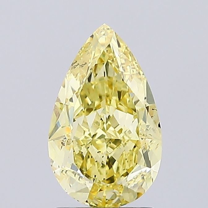 Loose Diamond - PEAR 2.01ct Fancy Intense Yellow SI2: Loose Diamond - PEAR 2.01ct Fancy Intense Yellow SI2 Source: This is a real non-mined Diamond that has been grown in a lab Shape: PEAR Carats: 2.01 Color: Fancy Intense Yellow Certification: IGI Video