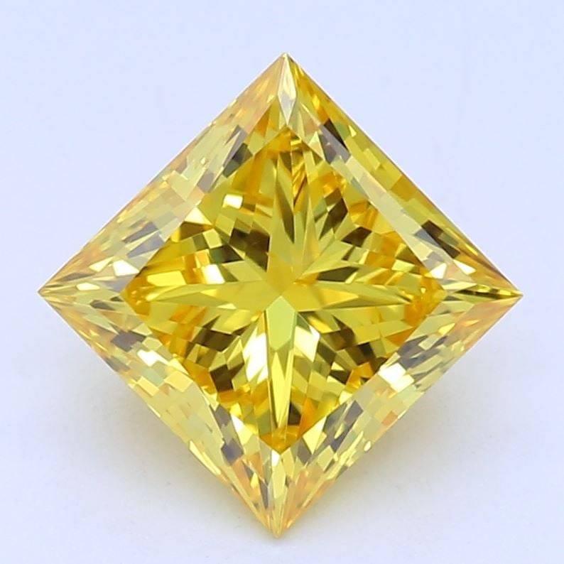 Loose Diamond - PRINCESS 1.07ct Fancy Vivid Yellow VS1: Loose Diamond - PRINCESS 1.07ct Fancy Vivid Yellow VS1 Source: This is a real non-mined Diamond that has been grown in a lab Shape: PRINCESS Carats: 1.07 Color: Fancy Vivid Yellow Certification: IGI V