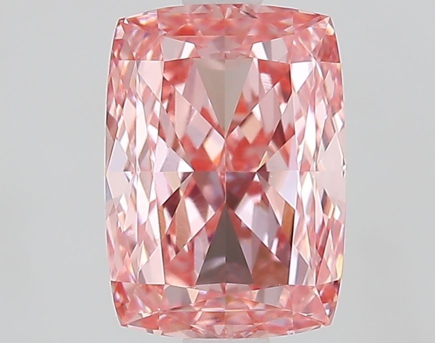 Loose Diamond - CUSHION MODIFIED 2.06ct Fancy Vivid Pink VVS1: Loose Diamond - CUSHION MODIFIED 2.06ct Fancy Vivid Pink VVS1 Source: This is a real non-mined Diamond that has been grown in a lab Shape: CUSHION MODIFIED Carats: 2.06 Color: Fancy Vivid Pink Certifi