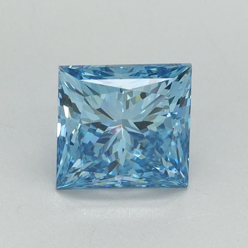 Loose Diamond - PRINCESS 1.2ct Fancy Vivid Blue VS1: Loose Diamond - PRINCESS 1.2ct Fancy Vivid Blue VS1 Source: This is a real non-mined Diamond that has been grown in a lab Shape: PRINCESS Carats: 1.2 Color: Fancy Vivid Blue Certification: IGI Video: