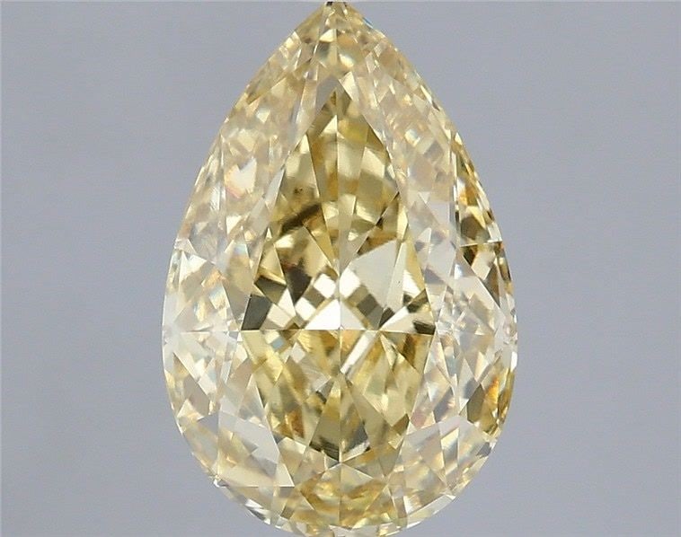 Loose Diamond - PEAR 3.07ct Fancy Intense Yellow VVS2 (1 of 1)