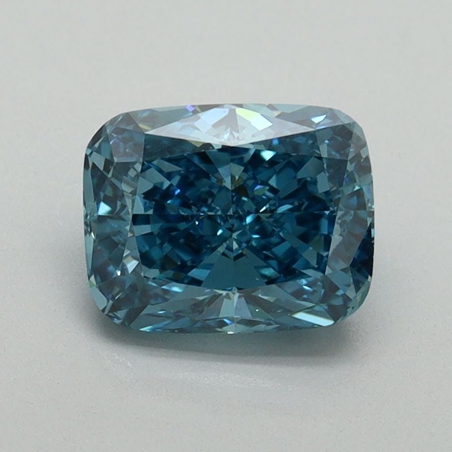 Loose Diamond - CUSHION MODIFIED 1.51ct Fancy Vivid Blue VS2: Loose Diamond - CUSHION MODIFIED 1.51ct Fancy Vivid Blue VS2 Source: This is a real non-mined Diamond that has been grown in a lab Shape: CUSHION MODIFIED Carats: 1.51 Color: Fancy Vivid Blue Certific