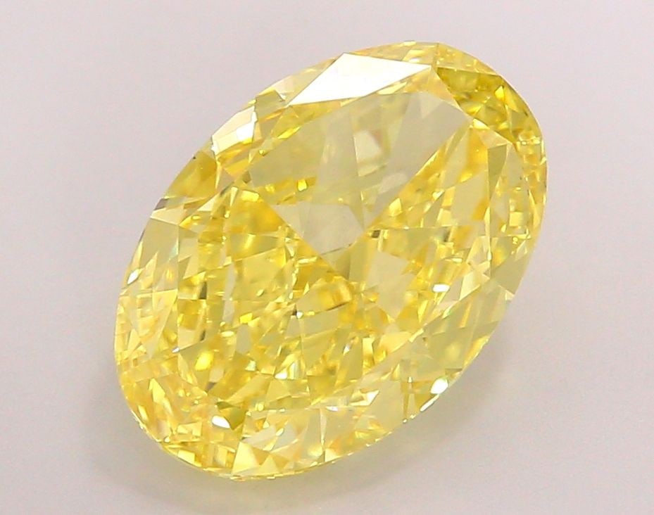Loose Diamond - OVAL 6.52ct Fancy Vivid Yellow VVS2: Loose Diamond - OVAL 6.52ct Fancy Vivid Yellow VVS2 Source: This is a real non-mined Diamond that has been grown in a lab Shape: OVAL Carats: 6.52 Color: Fancy Vivid Yellow Certification: IGI Video: