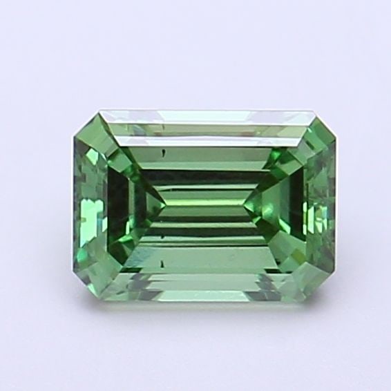 Loose Diamond - EMERALD 1.0ct Fancy Vivid Green VS2: Loose Diamond - EMERALD 1.0ct Fancy Vivid Green VS2 Source: This is a real non-mined Diamond that has been grown in a lab Shape: EMERALD Carats: 1.0 Color: Fancy Vivid Green Certification: NONE Video: