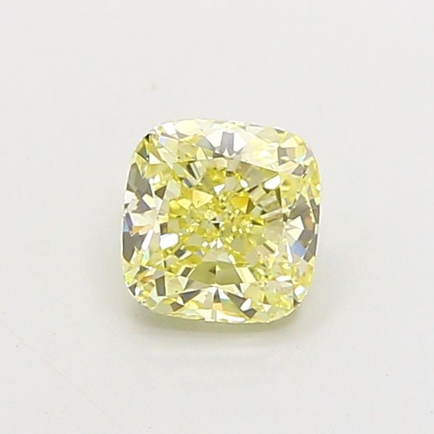 Loose Diamond - CUSHION MODIFIED 0.93ct Fancy Light Yellow VS2: Loose Diamond - CUSHION MODIFIED 0.93ct Fancy Light Yellow VS2 Source: This is a real non-mined Diamond that has been grown in a lab Shape: CUSHION MODIFIED Carats: 0.93 Color: Fancy Light Yellow Cert