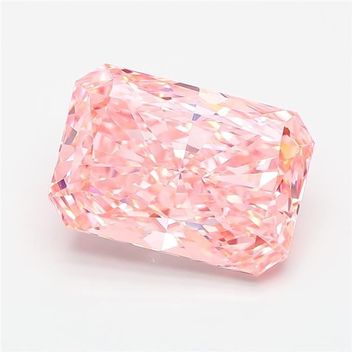 Loose Diamond - RADIANT 6.01ct Fancy Vivid Pink VVS2: Loose Diamond - RADIANT 6.01ct Fancy Vivid Pink VVS2 Source: This is a real non-mined Diamond that has been grown in a lab Shape: RADIANT Carats: 6.01 Color: Fancy Vivid Pink Certification: IGI Video: