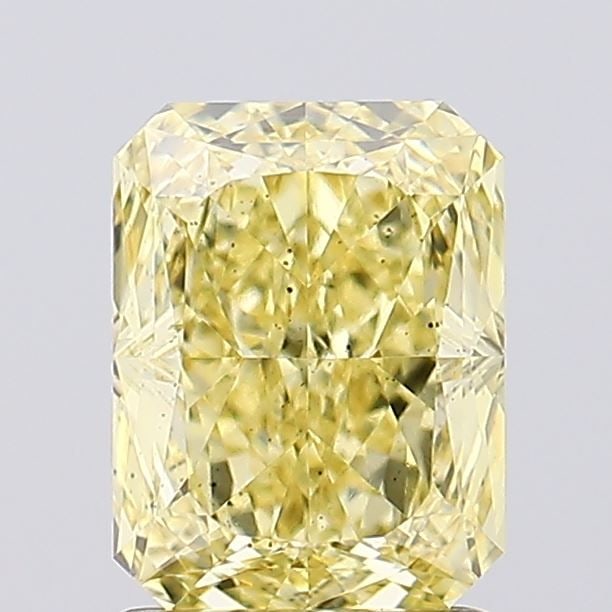Loose Diamond - RADIANT 1.57ct Fancy Vivid Yellow SI1: Loose Diamond - RADIANT 1.57ct Fancy Vivid Yellow SI1 Source: This is a real non-mined Diamond that has been grown in a lab Shape: RADIANT Carats: 1.57 Color: Fancy Vivid Yellow Certification: IGI Vid