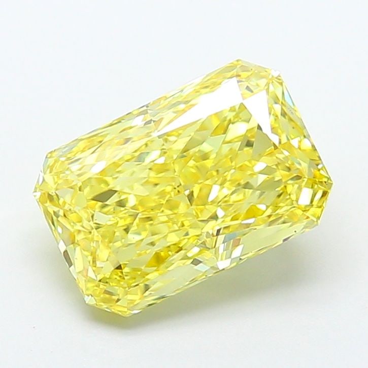 Loose Diamond - RADIANT 4.04ct Fancy Vivid Yellow VS1: Loose Diamond - RADIANT 4.04ct Fancy Vivid Yellow VS1 Source: This is a real non-mined Diamond that has been grown in a lab Shape: RADIANT Carats: 4.04 Color: Fancy Vivid Yellow Certification: IGI Vid