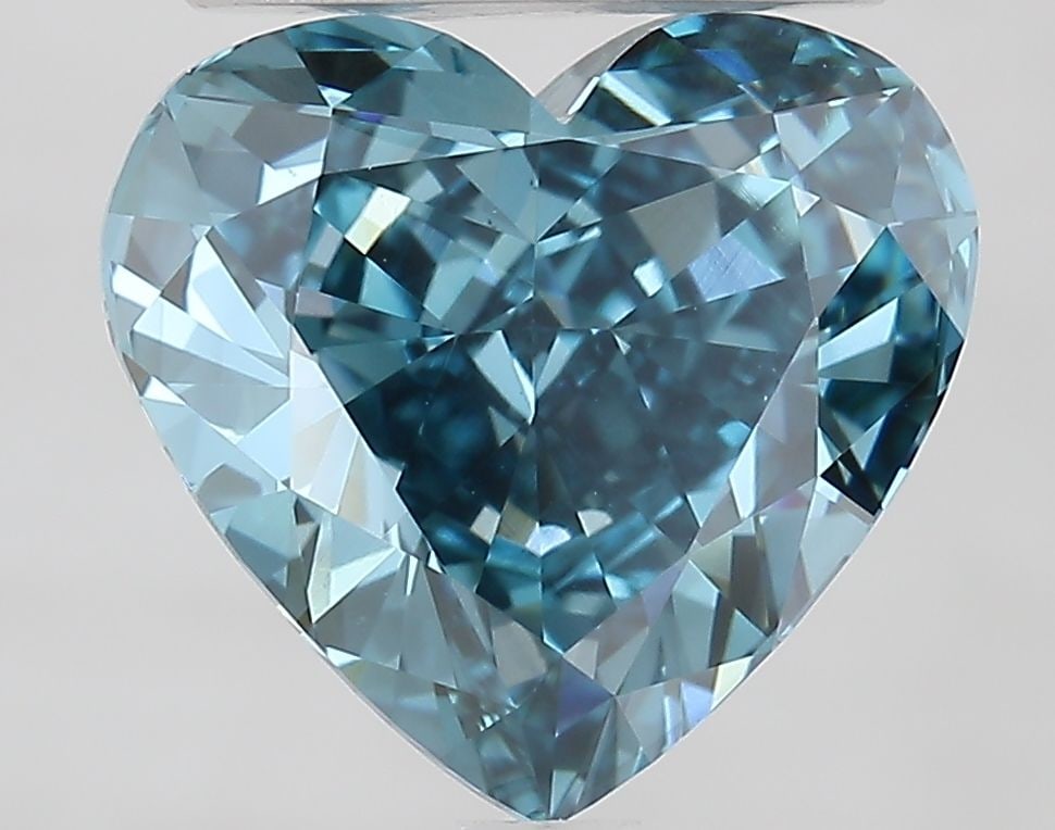 Loose Diamond - HEART 3.04ct Fancy Vivid Blue VS1: Loose Diamond - HEART 3.04ct Fancy Vivid Blue VS1 Source: This is a real non-mined Diamond that has been grown in a lab Shape: HEART Carats: 3.04 Color: Fancy Vivid Blue Certification: IGI Additional 