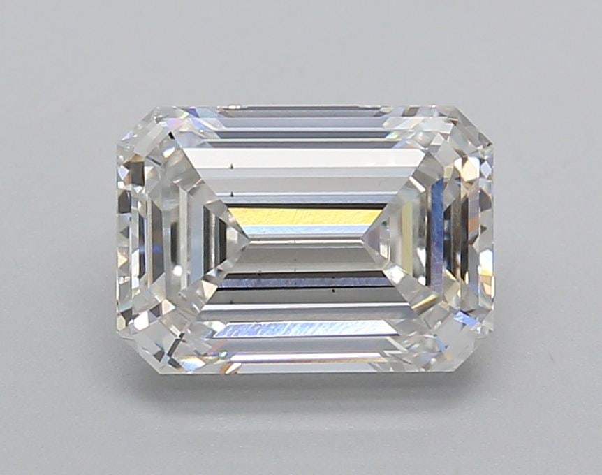 Loose Diamond - EMERALD 2.01ct F VS2: Loose Diamond - EMERALD 2.01ct F VS2 Source: This is a real non-mined Diamond that has been grown in a lab Shape: EMERALD Carats: 2.01 Color: F Clarity: VS2 Certification: NONE Additional images avail