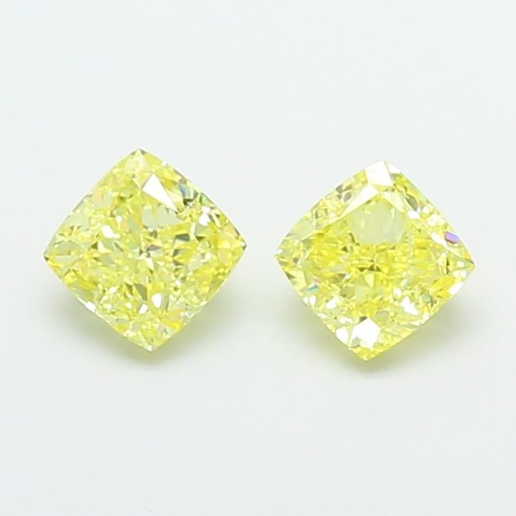 Loose Diamond - CUSHION MODIFIED 1.05ct Fancy Intense Yellow VVS2: Loose Diamond - CUSHION MODIFIED 1.05ct Fancy Intense Yellow VVS2 Source: This is a real non-mined Diamond that has been grown in a lab Shape: CUSHION MODIFIED Carats: 1.05 Color: Fancy Intense Yellow