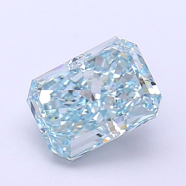 Loose Diamond - RADIANT 1.44ct Fancy Vivid Greenish Blue VVS2: Loose Diamond - RADIANT 1.44ct Fancy Vivid Greenish Blue VVS2 Source: This is a real non-mined Diamond that has been grown in a lab Shape: RADIANT Carats: 1.44 Color: Fancy Vivid Greenish Blue