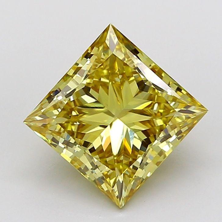 Loose Diamond - PRINCESS 4.53ct Fancy Intense Yellow VVS2: Loose Diamond - PRINCESS 4.53ct Fancy Intense Yellow VVS2 Source: This is a real non-mined Diamond that has been grown in a lab Shape: PRINCESS Carats: 4.53 Color: Fancy Intense Yellow Certification: 
