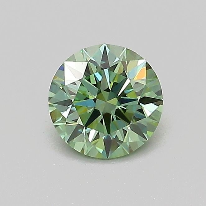 Ideal Loose Diamond - ROUND 0.54ct Fancy Vivid Green VS1: Ideal Loose Diamond - ROUND 0.54ct Fancy Vivid Green VS1 Source: This is a real non-mined Diamond that has been grown in a lab Shape: ROUND Carats: 0.54 Color: Fancy Vivid Green Certification: IGI Vid